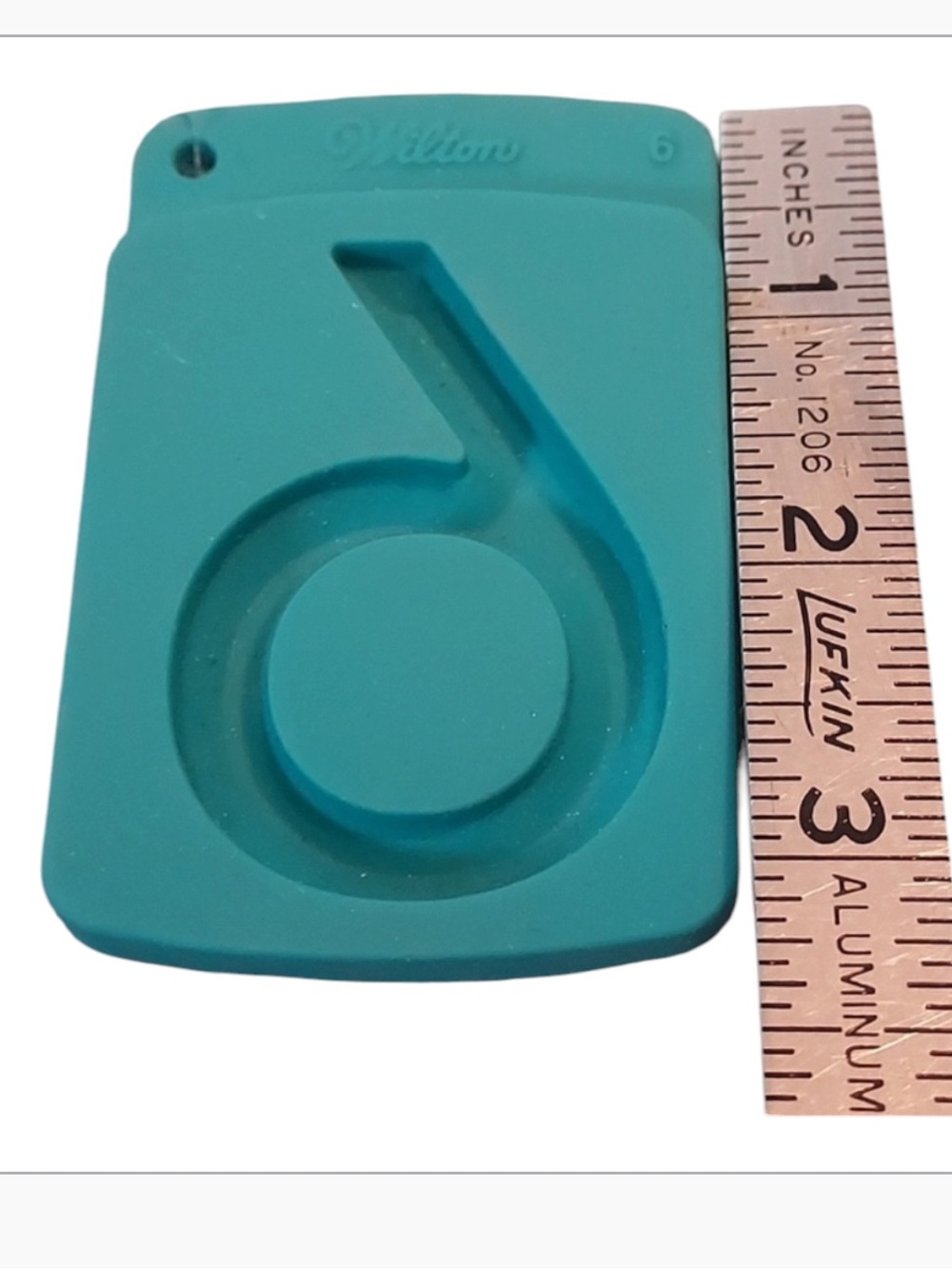 WILTON shape with fondant number  6 "  Mold